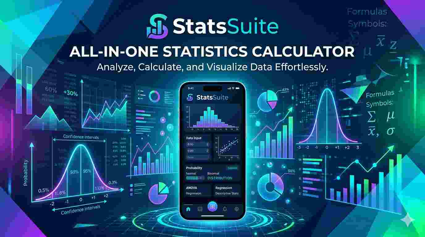StatsSuite — Free Statistics Calculators Online | Mean, Median, Mode ...